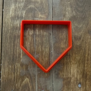 Home Plate Shape Cookie Cutter - Sports-Themed Baking Tool for Baseball or Softball Cookies