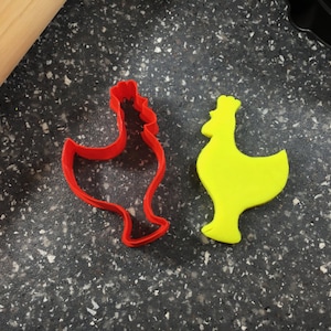 3D Printed Rooster Cookie Cutter: Farm Animal Baking