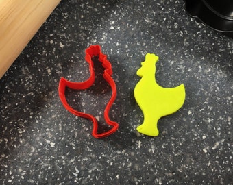 3D Printed Rooster Cookie Cutter: Farm Animal Baking