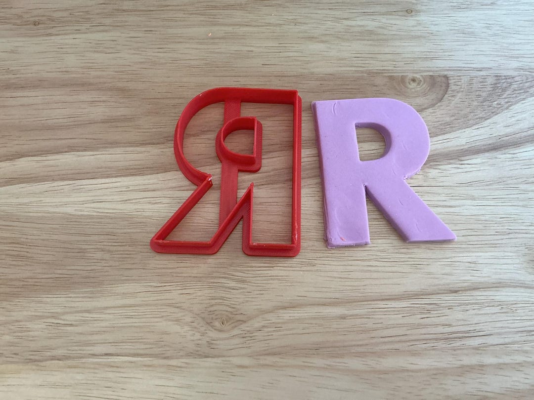 Letter R Cookie Cutter | 3D Printed for Baking, Crafts & Decorating - Etsy