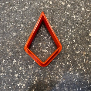 Round Corner Diamond Drop Shape Cookie Cutter