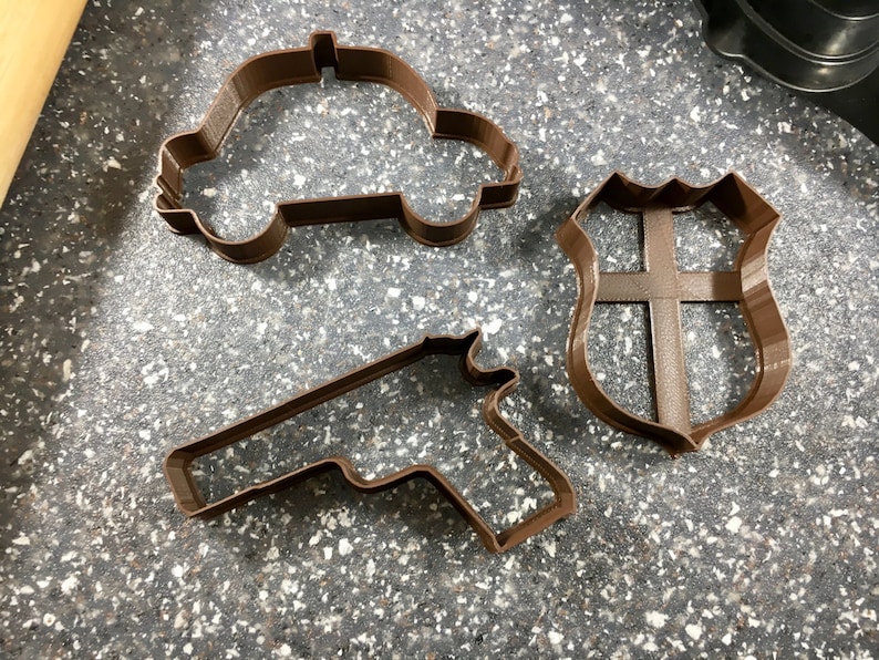 Police Cutter Police Themed Cutter Set - Etsy