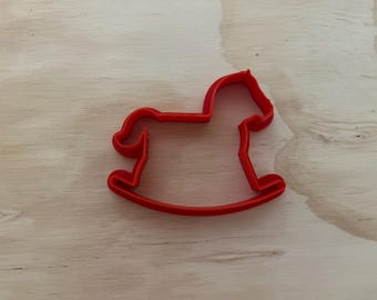 Schaukelpferd Cookie Cutter | Fondant, Clay, und Teigschneider für Babyparty & Kinderzimmer Handwerk