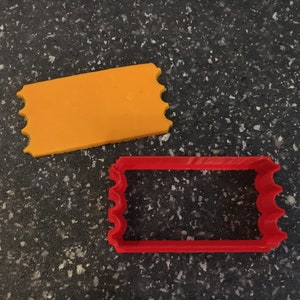 Ticket Cookie Cutter – Admit One Shape for Carnival, Movie Night, Concert, and Event-Themed Baking
