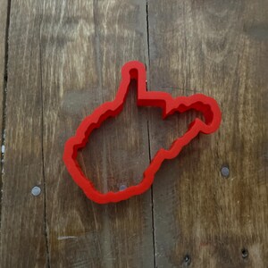 West Virginia State Shape Cookie Cutter - 4.25 Inches, Tin Plated Steel, Food Grade For Baking & Crafts
