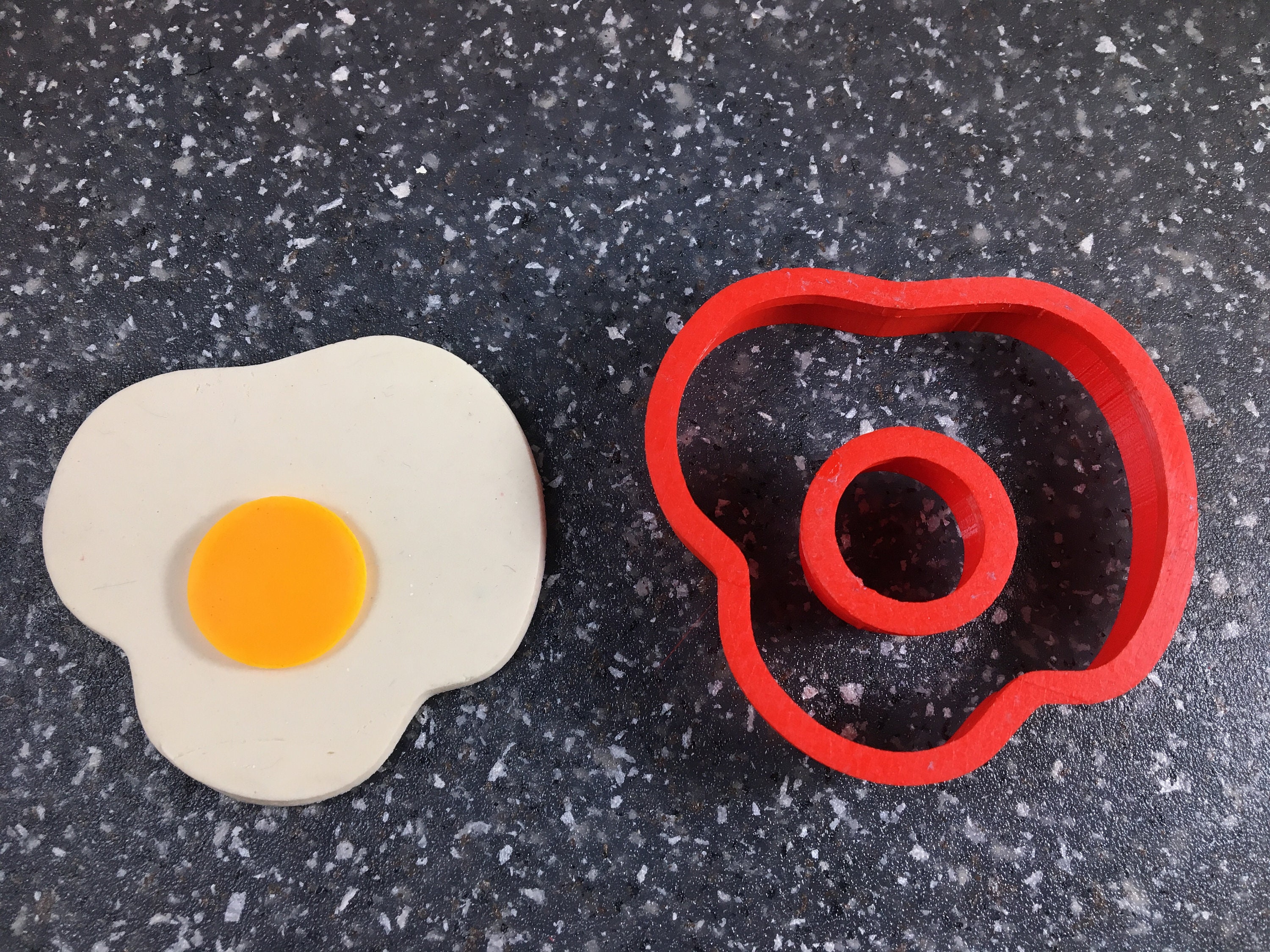 Fried Egg Silicone Mold, Dollhouse Food Mold, Miniature Egg Mould, MiniatureSweet, Kawaii Resin Crafts, Decoden Cabochons Supplies