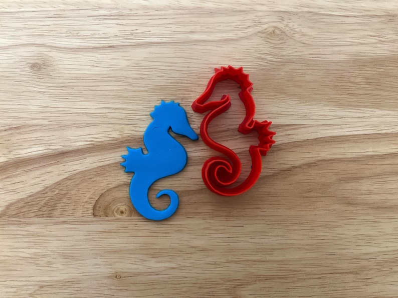 Seahorse Cookie Cutter, Ocean-Themed Baking Mold, Unique Seahorse Shape Cutter, Perfect for Beach or Sea Life Parties and Treats image 1