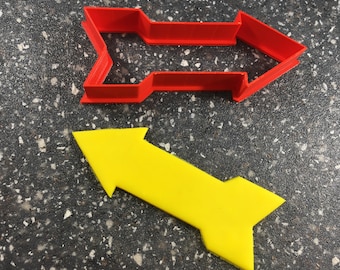 Cortador de galletas con forma de flecha apuntando / Horneado divertido y personalizado para fiestas, postres y delicias creativas