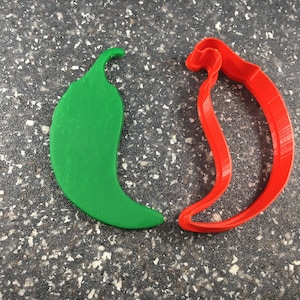 Curved Chili Pepper Shape Cookie Cutter