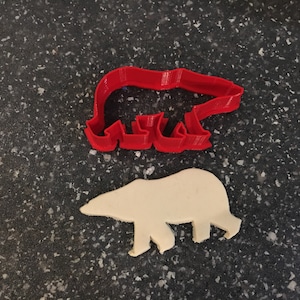 Polar Bear Cookie Cutter – Arctic Animal Design for Baking, Crafts, and Winter-Themed Projects