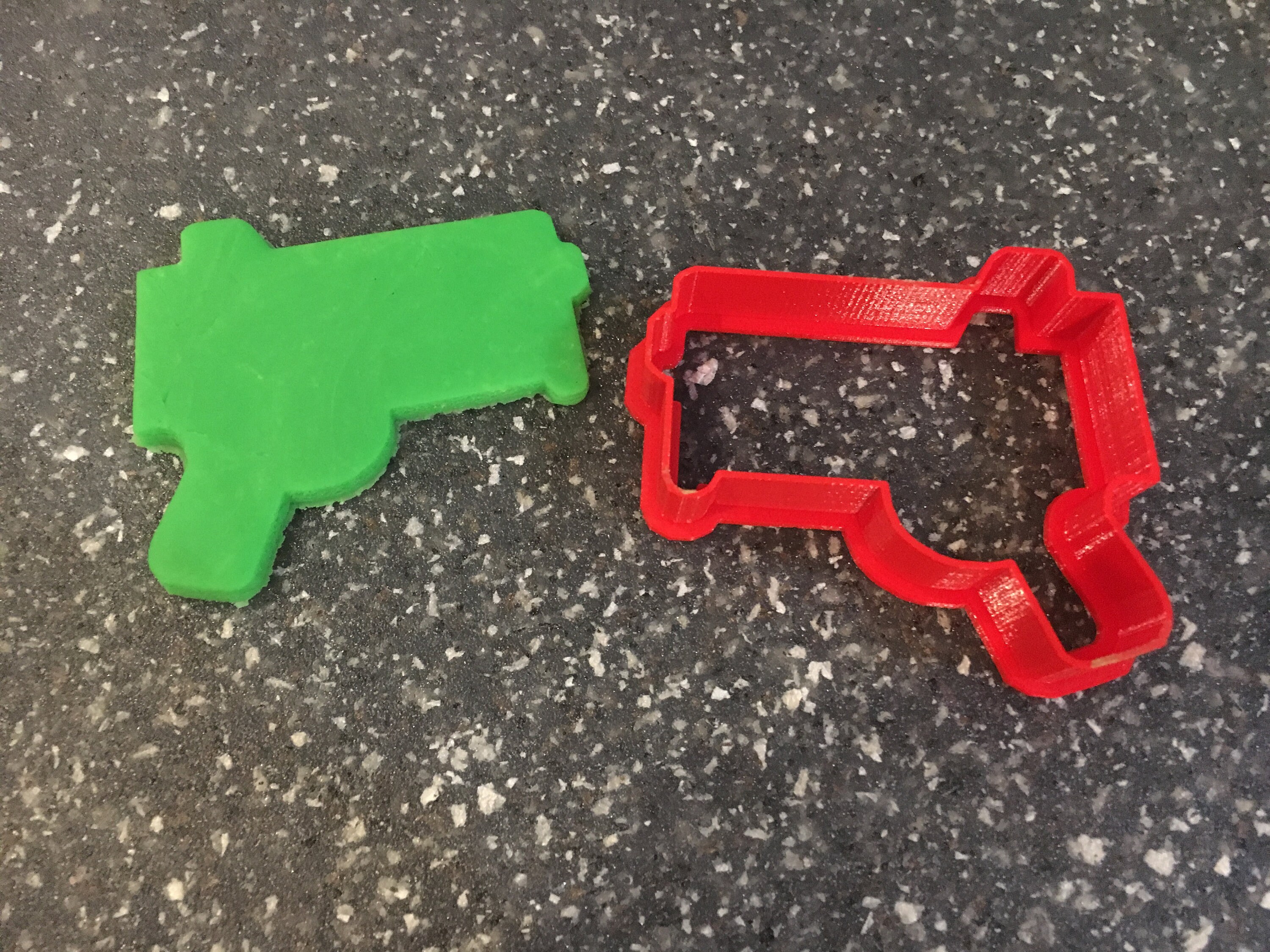 Nerf logo cookie cutter