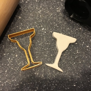 Margarita Glass Cookie Cutter: 3D Printed Baking