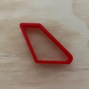 Airplane Tail Cookie Cutter | Fondant, Clay, and Dough Cutter for Travel, Pilot, and Aviation Crafts