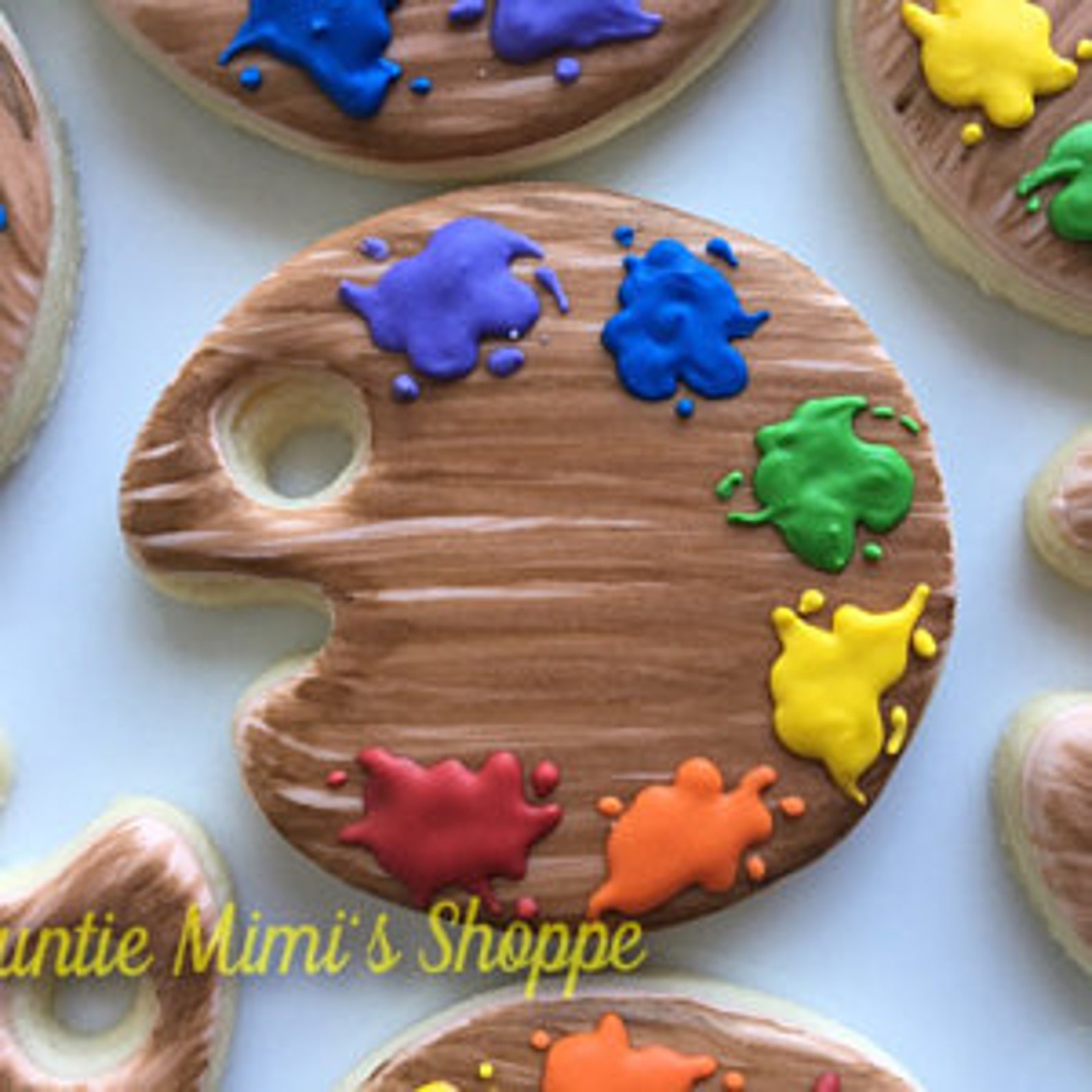 Art Palette Cookie Cutter Set Etsy