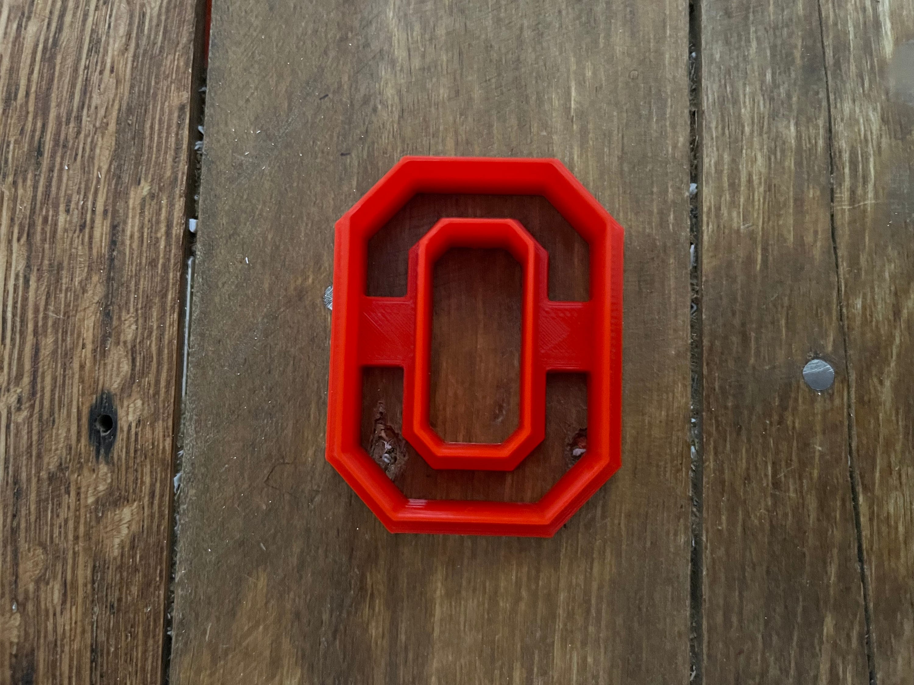 Varsity O Letter Shape Cutter – Unique Shape for Baking, Crafts, and State-Themed Projects