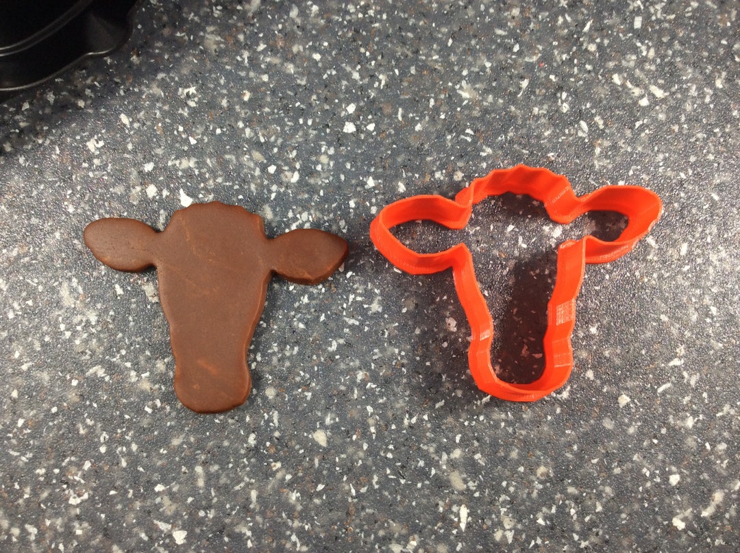 Cow Head Cookie Cutter Etsy