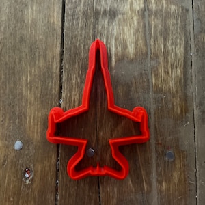 F-18 Hornet Silhouette Cookie Cutter - Fighter Jet-Themed Baking Tool for Aviation Enthusiasts