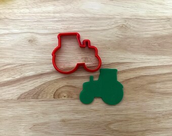 Farm Tractor Cookie Cutter, 3D Printed Baking Mold