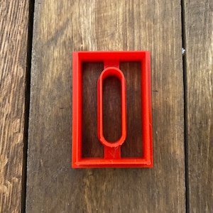Oval in Rectangle Cookie or Clay Cutter