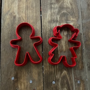 Gingerbread Boy and Girl Cookie Cutter Set – Festive Design for Baking, Crafts, and Holiday-Themed Projects