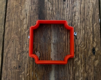 Square Plaque Cookie Cutter: 3D Printed Clay Cutter