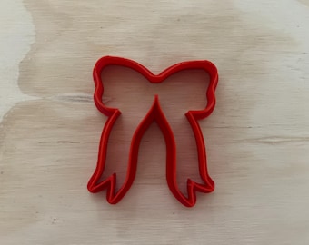 Cortador de biscoitos com laço fino: cortador de fondant impresso em 3D