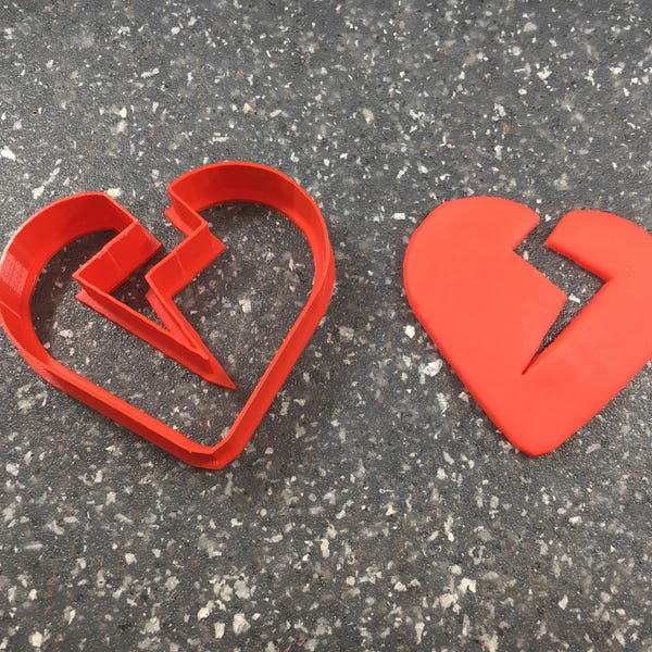 Broken Heart Cookie Cutter