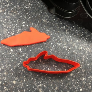 Speed Boat Shape Cookie or Fondant Cutter