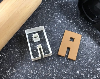 Block "A" Font Cookie Cutter