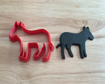 Donkey or Mule Cookie Cutter | 3D Printed for Animal, Farm & Fun Themed Baking