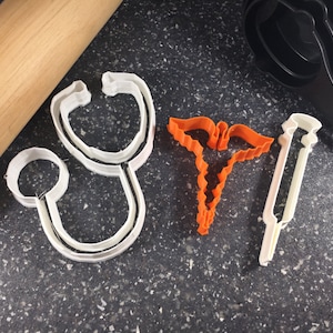 Medical Shapes koekjessnijderset: 3D-geprinte arts, verpleegkundige, EMT