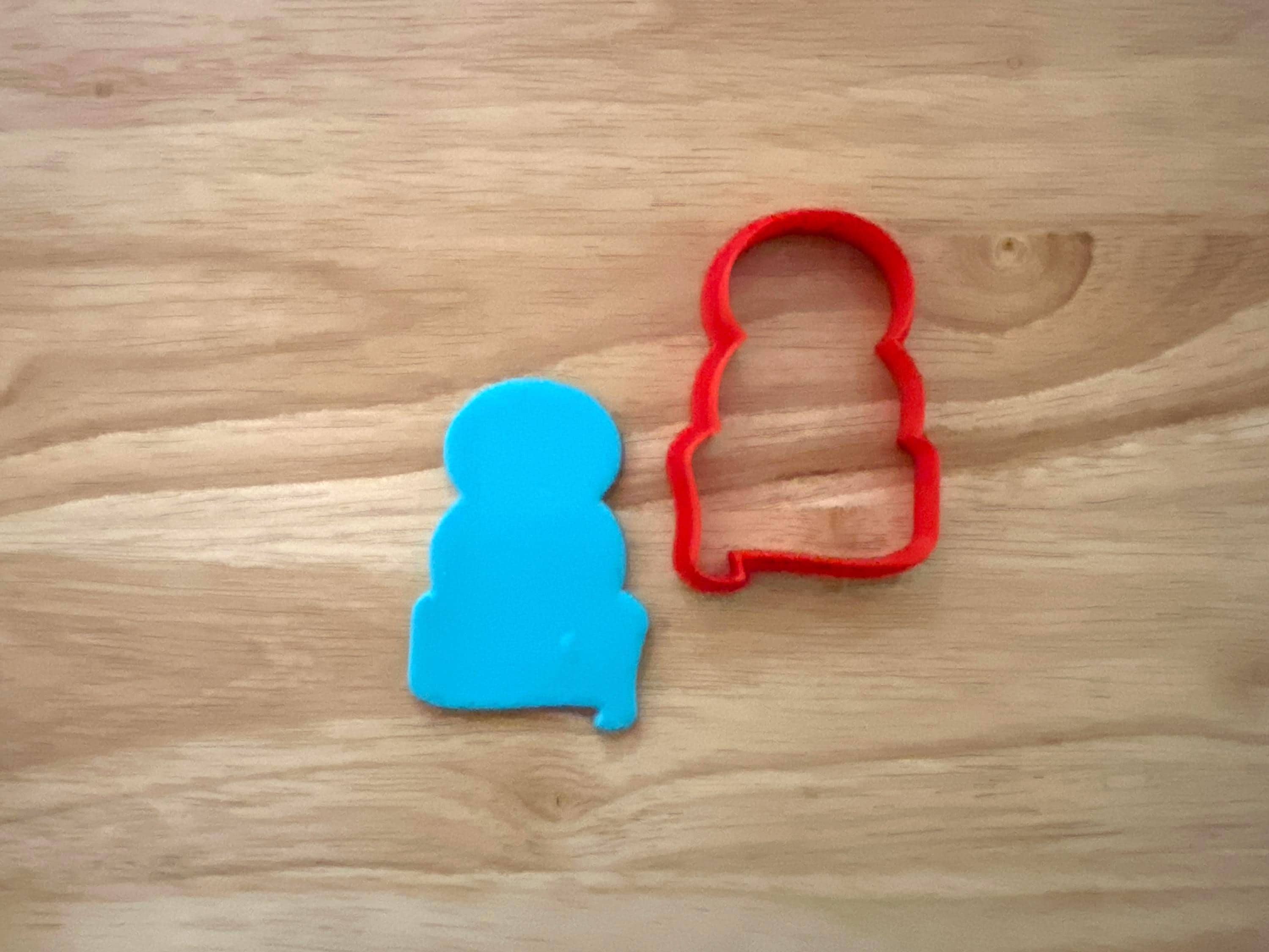 Number Eight With Banner Cookie Cutter – Numeric Shape for