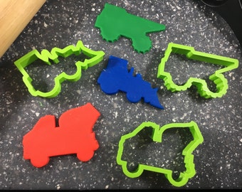 Construction Vehicles Cookie Cutter Set – Fun Designs for Baking, Crafts, and Construction-Themed Parties