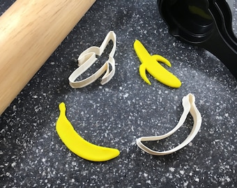 Banana Shapes Cutter Set – Fun Design for Baking, Crafts, and Fruit-Themed Projects