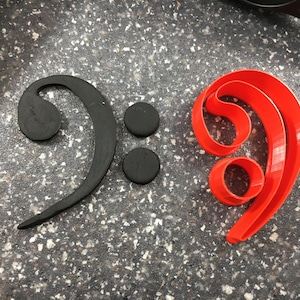 Bass Cleff Cookie Cutter