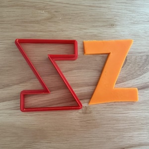 Letter &#39;Z&#39; Cookie Cutter | 3D Printed for Baking, Crafts & Decorating