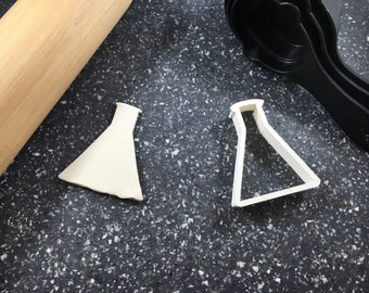 Erlenmeyer Flask Cookie Cutter - Science-Themed Baking Tool for Creative Cookies & Crafts