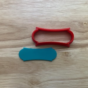 Lange Plaque-Ausstechform | 3D Gedruckt für individuelle, dekorative und thematische Backprojekte