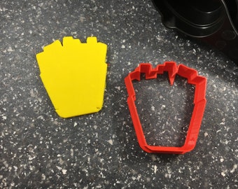 French Fries Cookie Cutter – Fun Design for Baking, Crafts, and Fast Food-Themed Projects