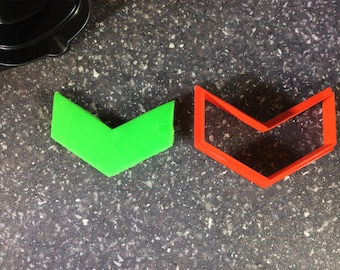 Chevron Cutter – Zigzag Pattern Cookie or Fondant Cutter for Modern, Geometric, and Craft-Themed Projects