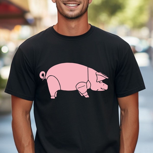 David Gilmour Pig, Pink Floyd Animals T-Shirt 1977, The Wall, Syd Barrett, Roger Waters, Dark Side of the Moon, Comfort Colors Graphic Tee