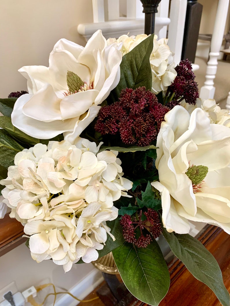 Silk Flower Arrangement Elegant Large Centerpiece Silk Etsy