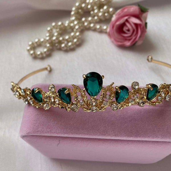 Emerald Tiara - Etsy