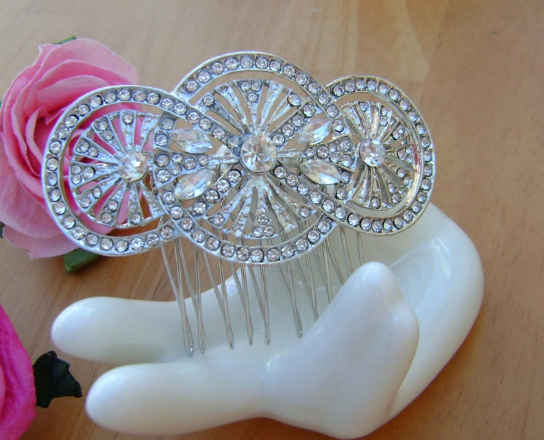 Prom Comb Bridal Comb Sparkling Art Deco Wedding Hair Comb