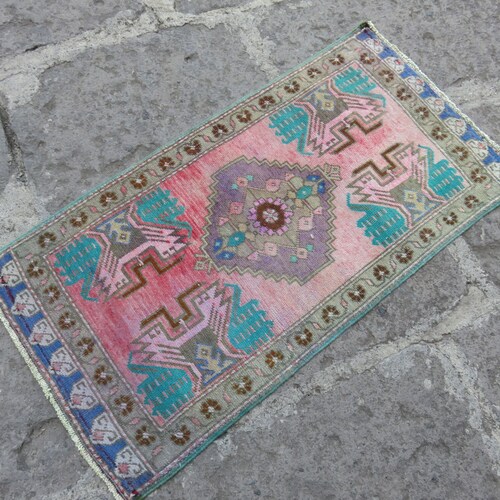Rug Small rug mat Door Mat Anatolian rug shops Mat rug mat 1.6x3.2 ft Mat Small rug Door Mat teppich