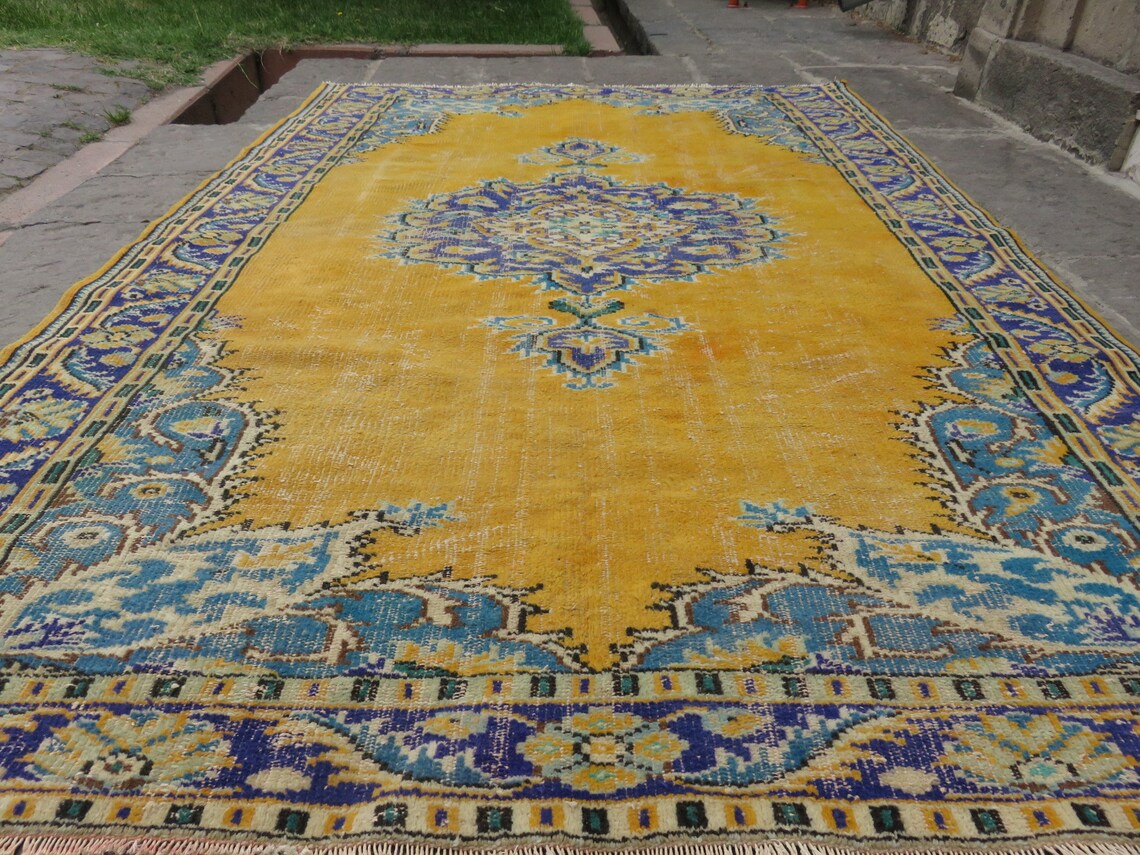 Oversized Rug Big Rug 6.2x9.2 Ft Anatolian Rug Saloon Rug Etsy