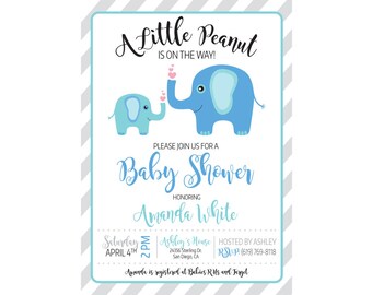 Little Peanut Baby Shower Invitation * Baby Shower Printable