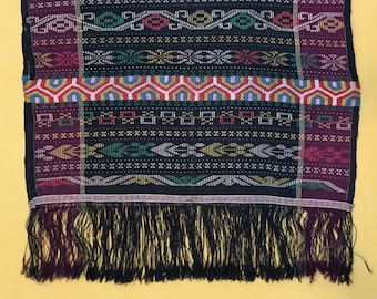 Batak Ulos Sandung, Ankola Cloth, Warp Ikat, Beaded Weave
