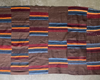 Dolpo blanket. Hand carded, spun, dyed and woven blanket from the Nepal/Tibet border.