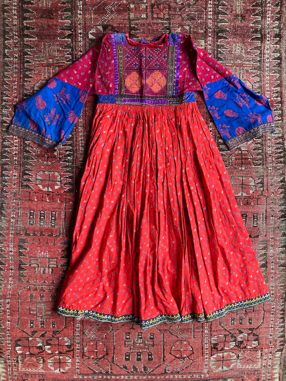 Vintage small size Kuchi dress from Pakistan with